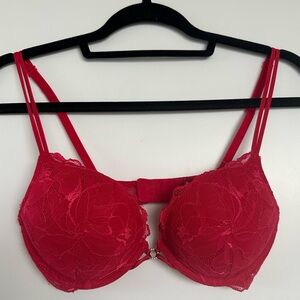 La Senza Red Lace Push Up Bra